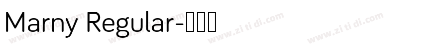 Marny Regular字体转换